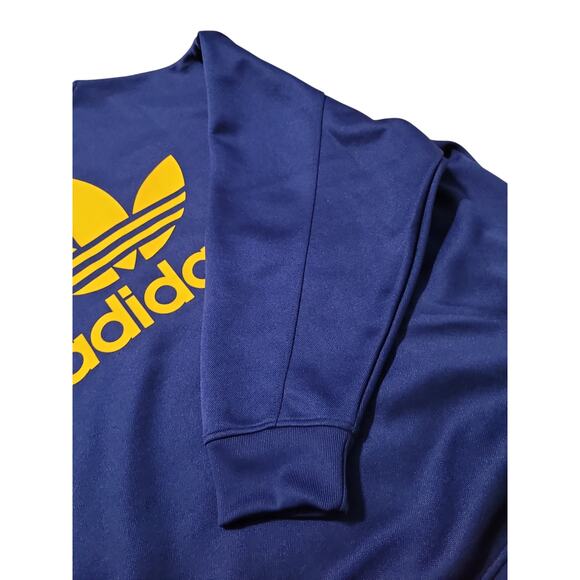 Adidas Originals Sweatshirt, Women's L-XL Blue, Adicolor Oversized Half Zip Crew - Picture 6 of 11